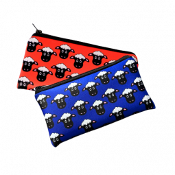 Blue and Red Pencil Case